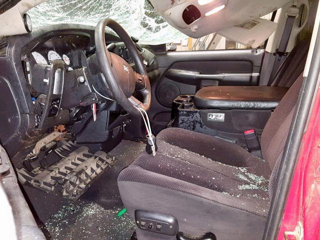 3D7KU28C14G114104 - 2004 DODGE RAM 2500 S წითელი ფოტო 5