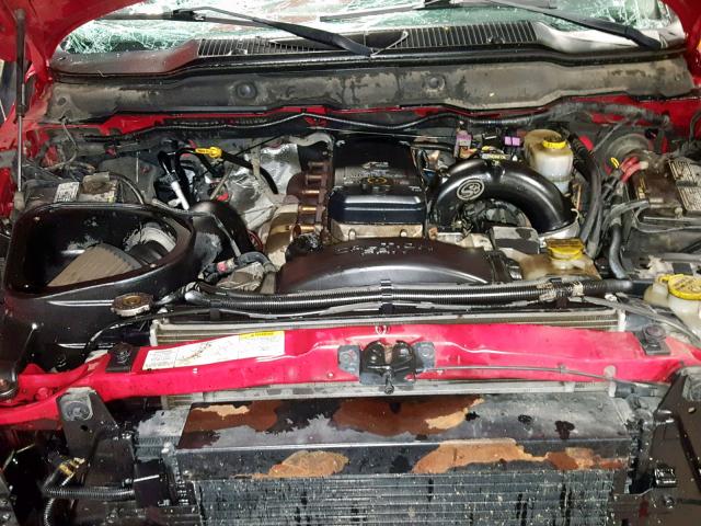 3D7KU28C14G114104 - 2004 DODGE RAM 2500 S წითელი ფოტო 7