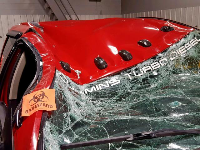 3D7KU28C14G114104 - 2004 DODGE RAM 2500 S წითელი ფოტო 9