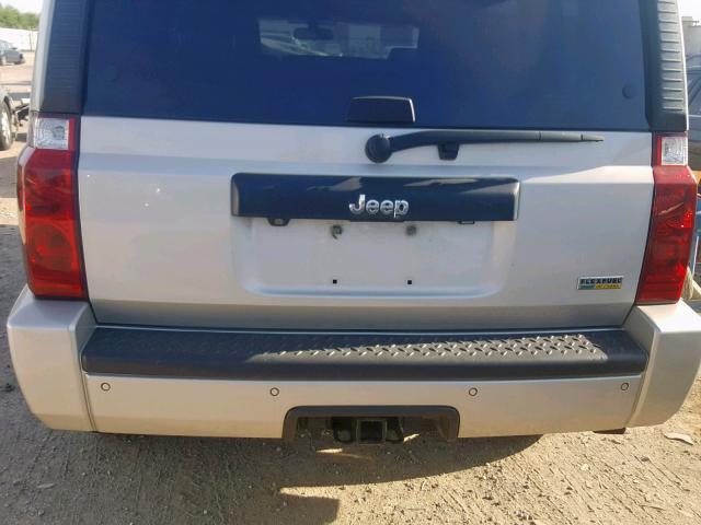 1J8HH48N48C156678 - 2008 JEEP COMMANDER SILVER photo 10