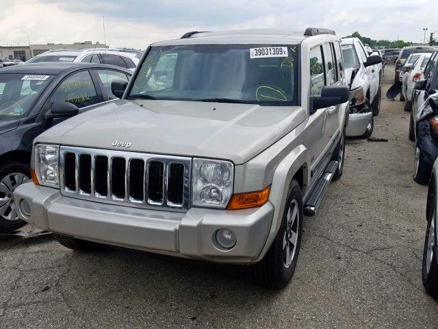 1J8HH48N48C156678 - 2008 JEEP COMMANDER SILVER photo 2