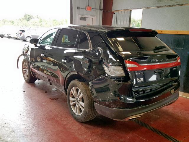 2LMPJ8JR6HBL38827 - 2017 LINCOLN MKX PREMIE BLACK photo 3