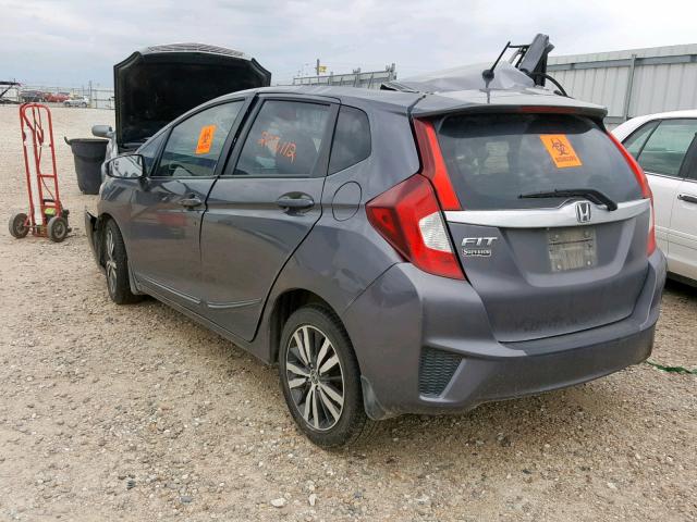 3HGGK5H84FM726967 - 2015 HONDA FIT EX GRAY photo 3