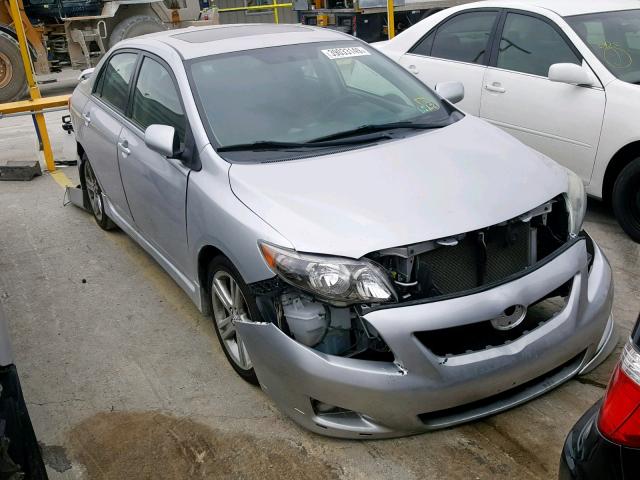 2T1BE40E79C026725 - 2009 TOYOTA COROLLA XR SILVER photo 1