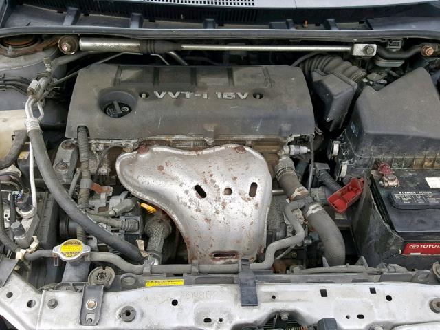 2T1BE40E79C026725 - 2009 TOYOTA COROLLA XR SILVER photo 7