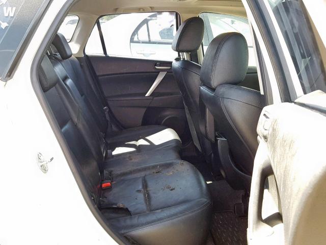 JM1BL1H69A1222062 - 2010 MAZDA 3 S WHITE photo 6