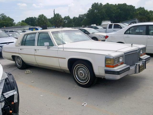 1G6DW51Y7KR713237 - 1989 CADILLAC BROUGHAM WHITE photo 1