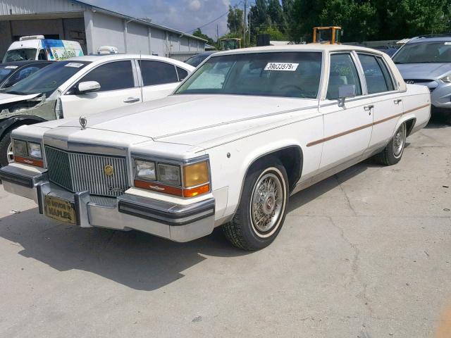 1G6DW51Y7KR713237 - 1989 CADILLAC BROUGHAM WHITE photo 2