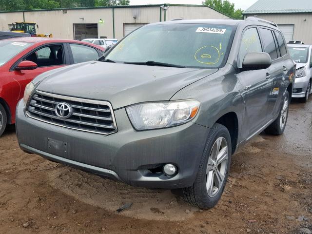 JTEES43A292144397 - 2009 TOYOTA HIGHLANDER GRAY photo 2