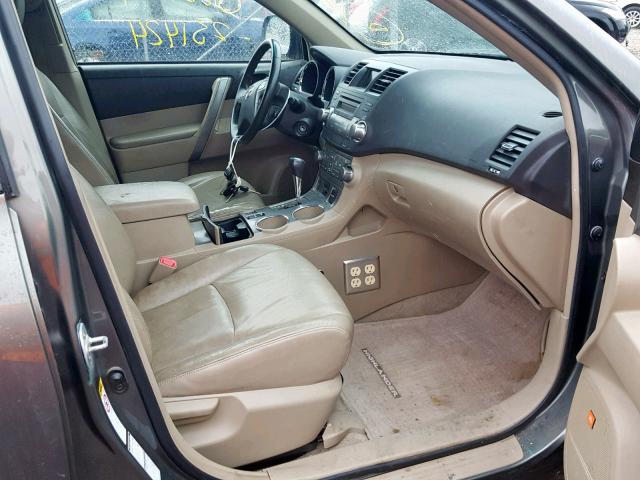 JTEES43A292144397 - 2009 TOYOTA HIGHLANDER GRAY photo 5