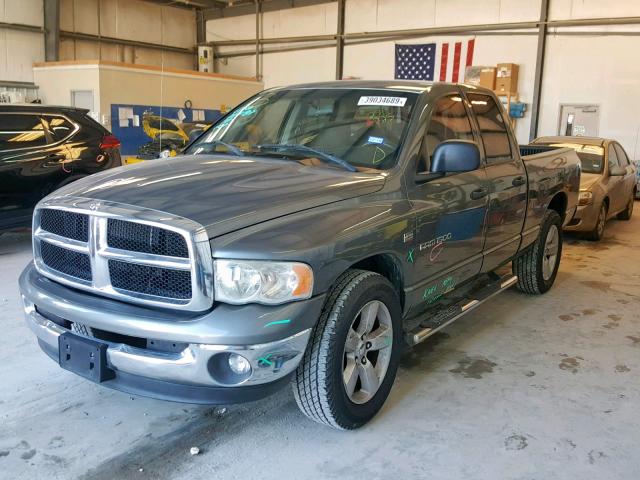 1D7HA18D45S257225 - 2005 DODGE RAM 1500 S GRAY photo 2