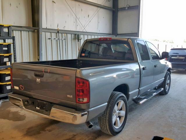 1D7HA18D45S257225 - 2005 DODGE RAM 1500 S GRAY photo 4