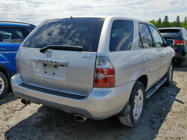 2HNYD18925H002877 - 2005 ACURA MDX TOURIN SILVER photo 4