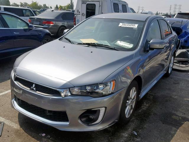 JA32U2FU6GU006485 - 2016 MITSUBISHI LANCER ES GRAY photo 2