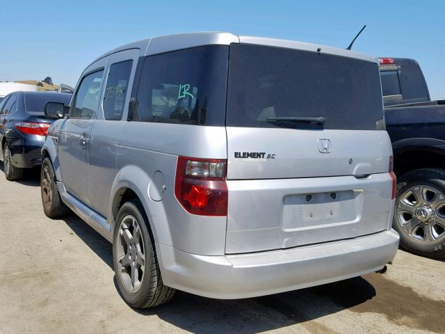 5J6YH18938L016976 - 2008 HONDA ELEMENT SC SILVER photo 3