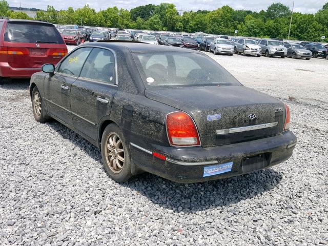 KMHFU45E43A244562 - 2003 HYUNDAI XG 350 BLACK photo 3