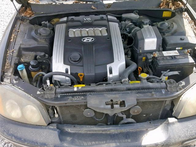 KMHFU45E43A244562 - 2003 HYUNDAI XG 350 BLACK photo 7