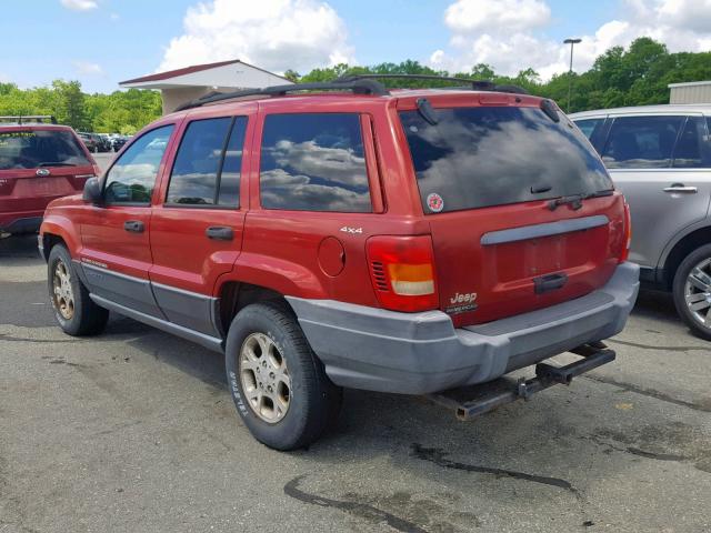 1J4GW48S71C679303 - 2001 JEEP GRAND CHER RED photo 3