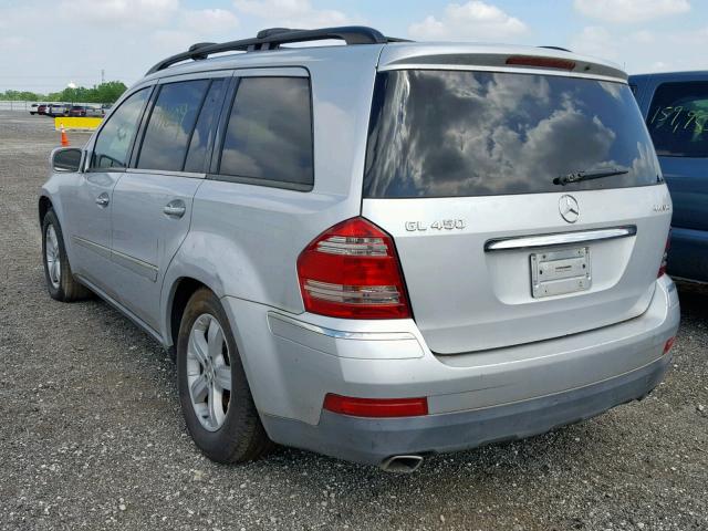 4JGBF71E47A109751 - 2007 MERCEDES-BENZ GL 450 4MA SILVER photo 3