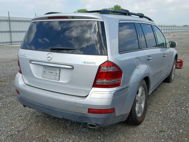 4JGBF71E47A109751 - 2007 MERCEDES-BENZ GL 450 4MA SILVER photo 4