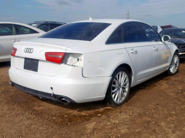 WAUFGAFC8EN009551 - 2014 AUDI A6 PREMIUM WHITE photo 4