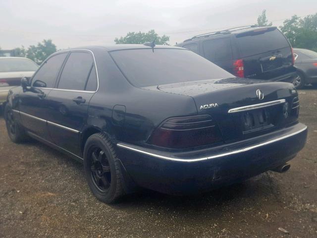 JH4KA96644C003394 - 2004 ACURA 3.5RL BLACK photo 3