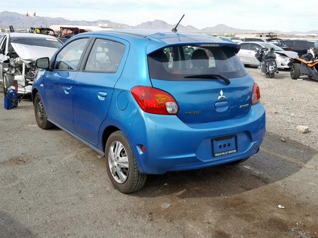 ML32A3HJ1FH052996 - 2015 MITSUBISHI MIRAGE DE BLUE photo 3