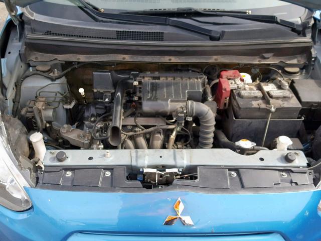 ML32A3HJ1FH052996 - 2015 MITSUBISHI MIRAGE DE BLUE photo 7