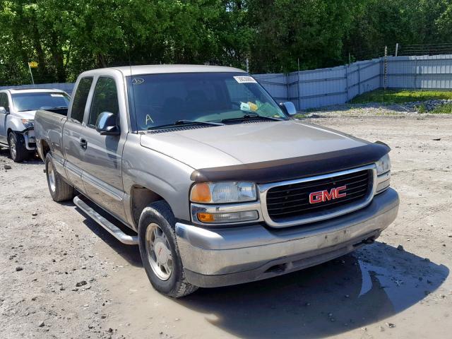 2GTEC19V721369608 - 2002 GMC NEW SIERRA BEIGE photo 1