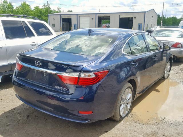 JTHBW1GG3F2100184 - 2015 LEXUS ES 300H BLUE photo 4