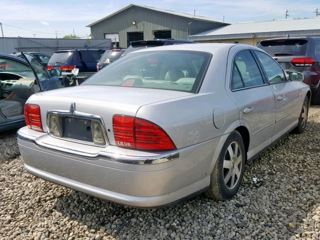 1LNHM87A42Y601335 - 2002 LINCOLN LS SILVER photo 4