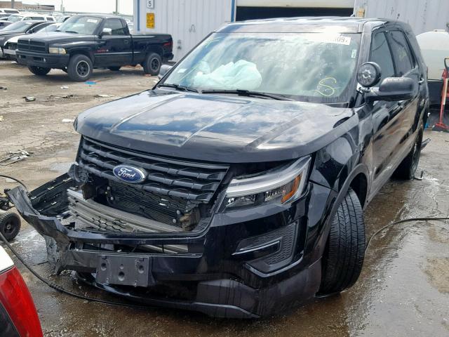 1FM5K8AR3HGD65279 - 2017 FORD EXPLORER P BLACK photo 2