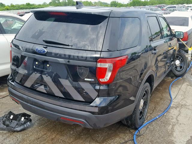 1FM5K8AR3HGD65279 - 2017 FORD EXPLORER P BLACK photo 4