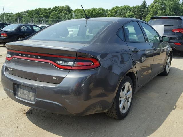 1C3CDFBB1GD591627 - 2016 DODGE DART SXT GRAY photo 4