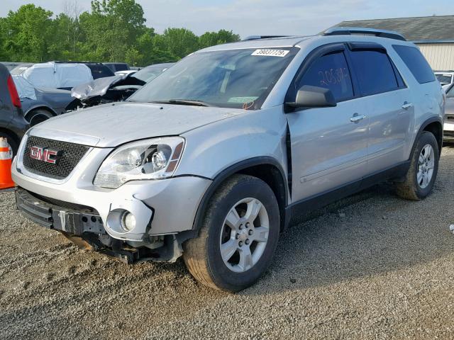 1GKLVLED6AJ103354 - 2010 GMC ACADIA SLE SILVER photo 2