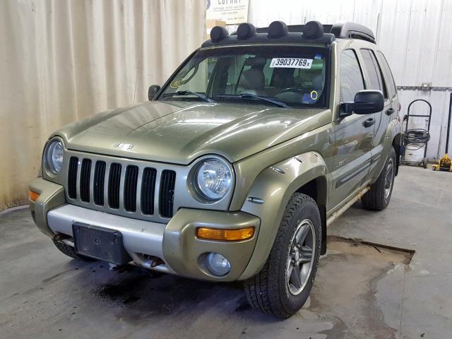 1J4GL38KX4W186785 - 2004 JEEP LIBERTY RE GREEN photo 2