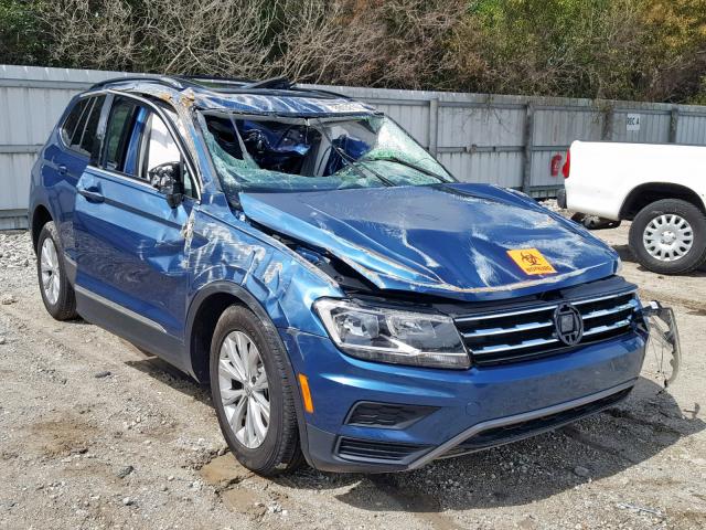 3VV3B7AX3JM181770 - 2018 VOLKSWAGEN TIGUAN SE BLUE photo 1