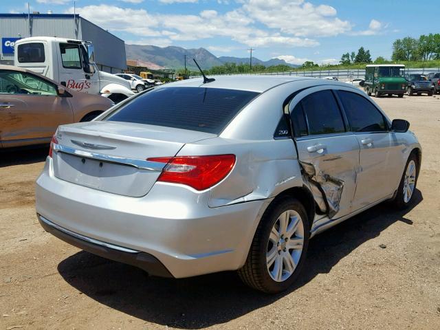 1C3CCBAB3CN179839 - 2012 CHRYSLER 200 LX SILVER photo 4