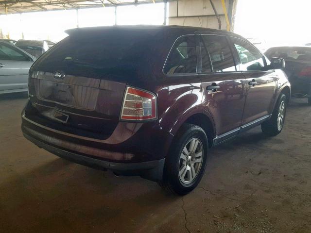 2FMDK36C19BA97599 - 2009 FORD EDGE SE MAROON photo 4