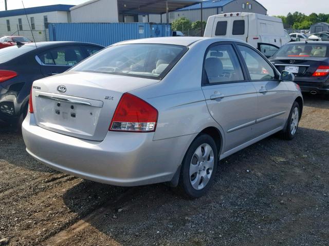 KNAFE222095657559 - 2009 KIA SPECTRA EX SILVER photo 4