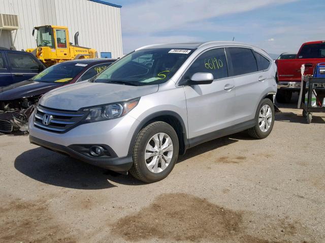 2HKRM3H75DH516264 - 2013 HONDA CR-V EXL SILVER photo 2