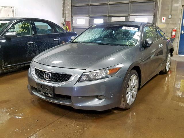 1HGCS22898A000723 - 2008 HONDA ACCORD EXL GRAY photo 2