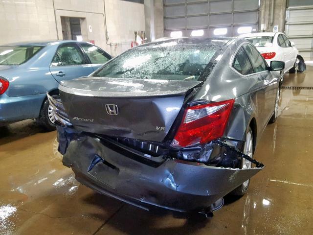 1HGCS22898A000723 - 2008 HONDA ACCORD EXL GRAY photo 4