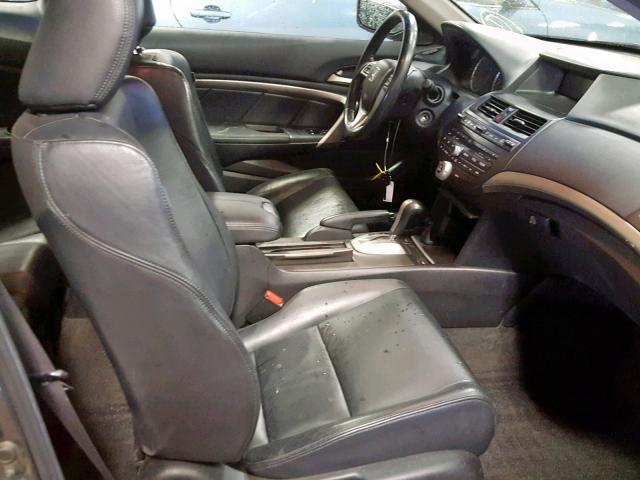 1HGCS22898A000723 - 2008 HONDA ACCORD EXL GRAY photo 5