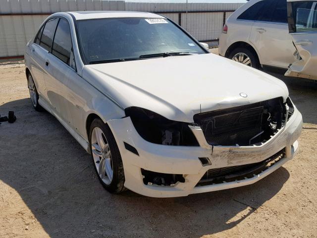 WDDGF4HB5CR215874 - 2012 MERCEDES-BENZ C 250 WHITE photo 1