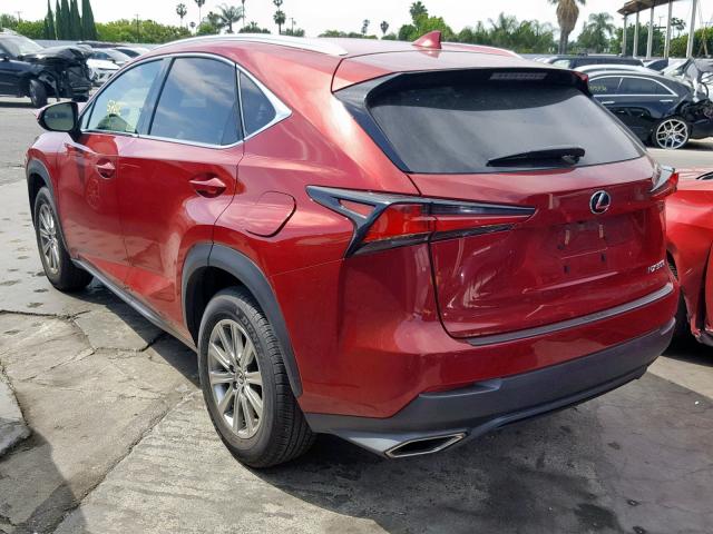 JTJYARBZ9K2125325 - 2019 LEXUS NX 300 RED photo 3