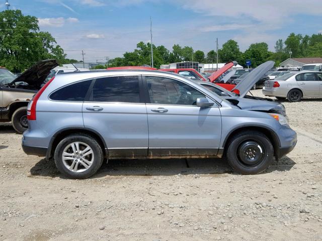 5J6RE4H73BL029148 - 2011 HONDA CR-V EXL BLUE photo 9