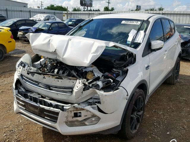 1FMCU9H92DUA07521 - 2013 FORD ESCAPE SEL WHITE photo 2