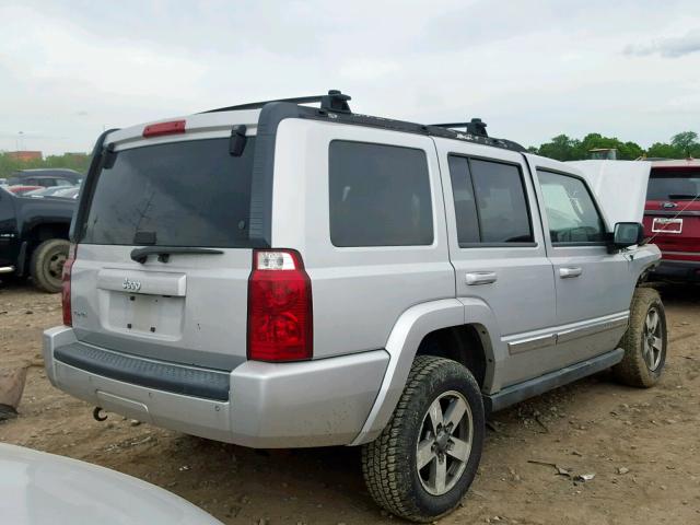 1J8HG48K96C354742 - 2006 JEEP COMMANDER SILVER photo 4
