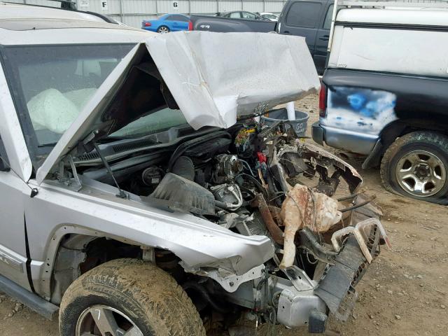 1J8HG48K96C354742 - 2006 JEEP COMMANDER SILVER photo 9
